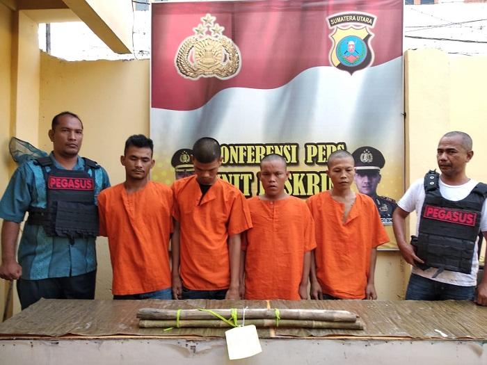 4 Pelaku Penyerangan Loket KBT Amplas Diringkus Polsek Patumbak