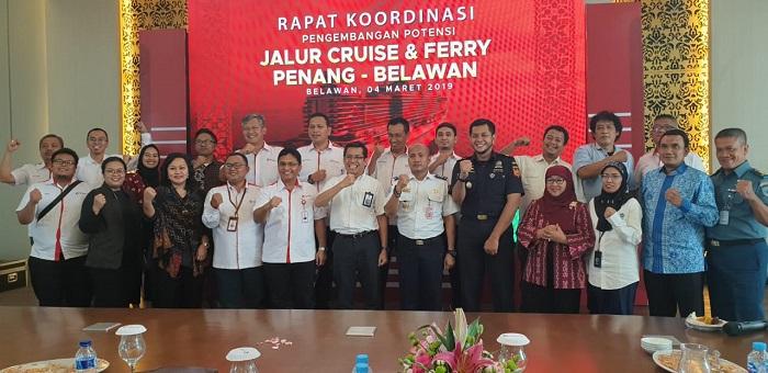Pelindo 1 dan Kemenko Kemaritiman Gelar Rakor Pengembangan Jalur Cruise di Sumut