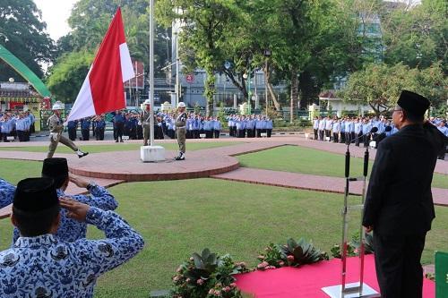 Plt Walikota Medan Pimpin Upacara Hari Kesadaran Nasional 