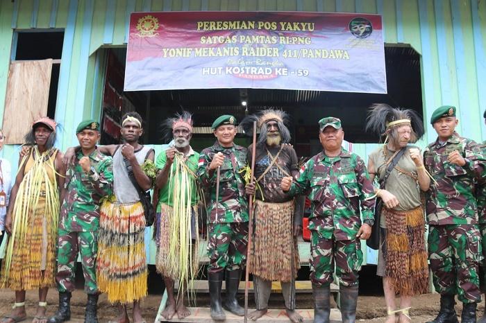 HUT Kostrad ke-59, TNI dan Warga Papua Bersatu Jaga NKRI