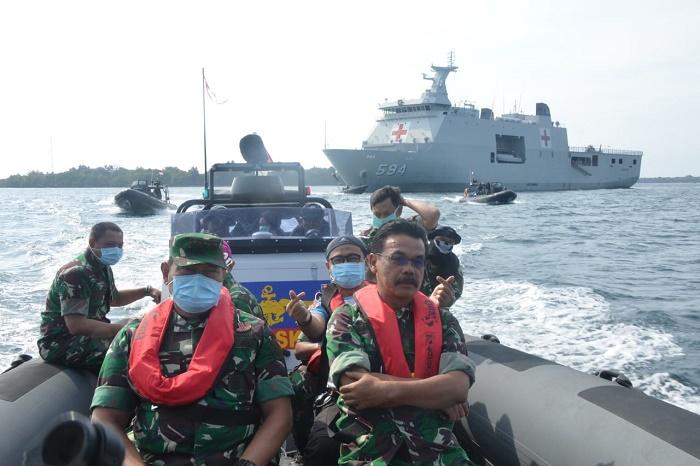 Kapal Perang Semarang 594 Jadi Kapal Markas Kogasgabpad di Pulau Sebaru