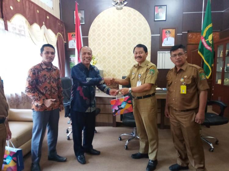 Jalin Kerjasama Bumdes, Bank Mandiri Brandan Audiensi ke Kantor Bupati Langkat