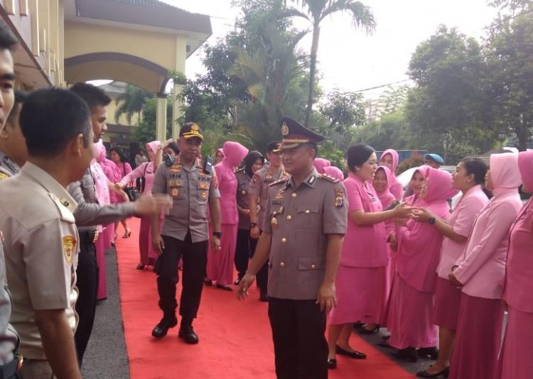 Digelar Sederhana, Beginilah Acara Pisah Sambut Waka Polrestabes Medan