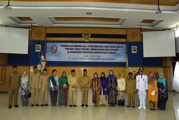 Lantik Pejabat, Bupati Deli Serdang: Jangan Berpikir Sendiri, Bertindak Sendiri, Akhirnya Salah Sendiri
