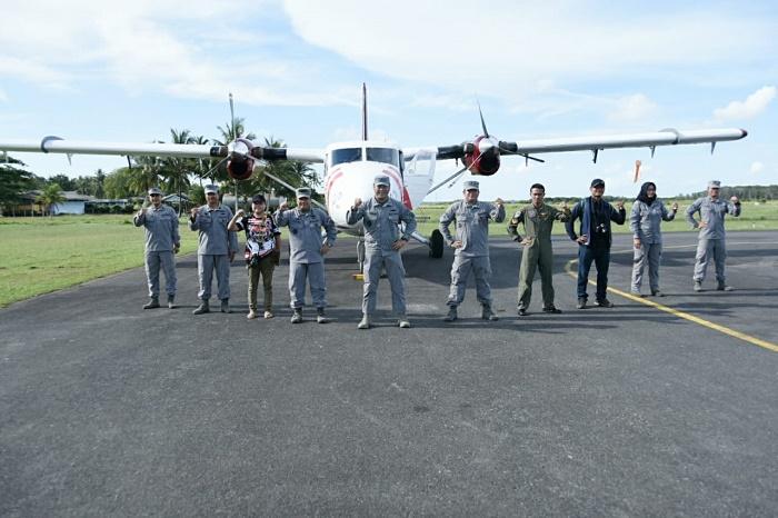 Operasi Udara Maritim Pantau KN Pulau Nipah-321 di Perairan Natuna Utara