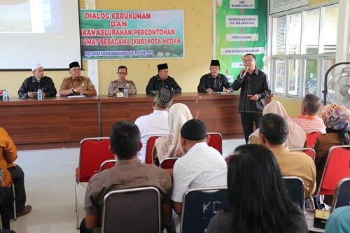 Plt Wali Kota Medan Buka Dialog Kerukunan dan Pembinaan Kelurahan Percontohan KUB di Marelan