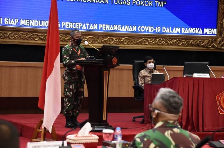 Rakorniskes TNI 2021, Kasum TNI: Optimalkan Bekal Kesehatan TNI Guna Mendukung Kesiapan Tugas Pokok