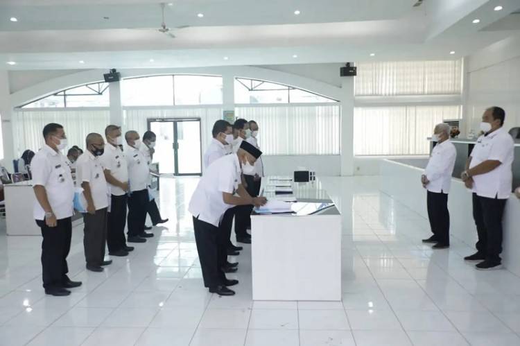 Pemkab Asahan Gelar Penandatangan Perjanjian Kinerja Kepala OPD dan Camat