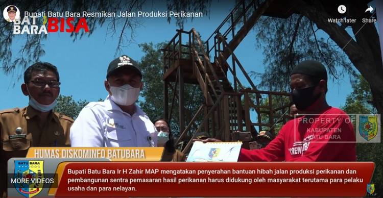 Wisata Pantai Sejarah, Bupati Batubara Resmikan Jalan Produksi Perikanan dan Sentra Pemasaran