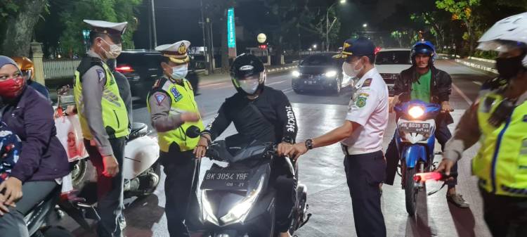 Tim Gabungan Sat Lantas Polrestabes Medan Razia Knalpot Blong, 12 Kendaraan Diamankan
