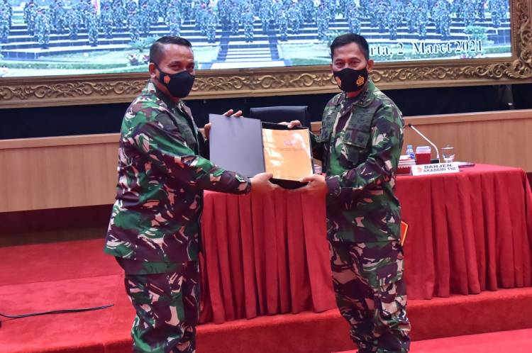 Danjen Akademi TNI Pimpin Acara Taklimat Akhir Audit Kinerja Itjen TNI