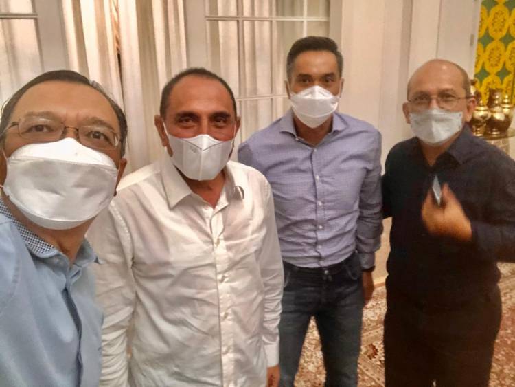 Didampingi Ketua Kadin Sumut, Anindya Bakrie Silaturahmi ke Gubernur Sumut