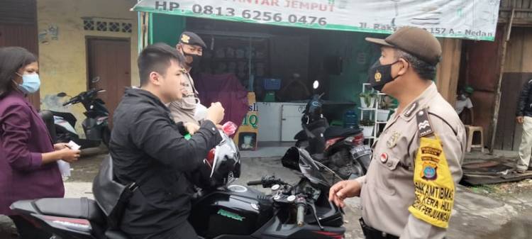 Polsek Medan Timur Imbau Warga Terapkan Prokes