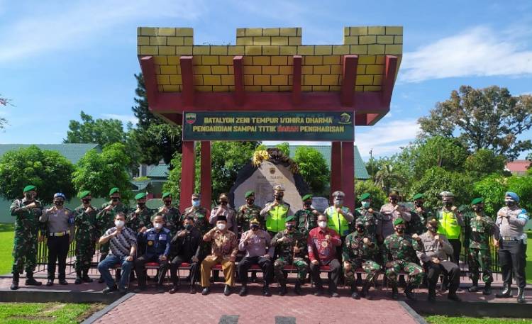 Kapolsek Medan Helvetia Pimpin Apel Sinergitas TNI-Polri di Zeni Tempur 1/DD