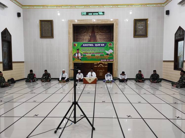 Khotmil Qur&rsquo;an di Kodim Lamongan, Peringati Isra&rsquo; Mi&rsquo;raj