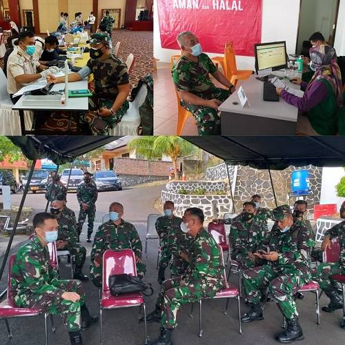 Personel Kogabwilhan I Tanjung Pinang Terima Suntikan Vaksinasi Covid-19