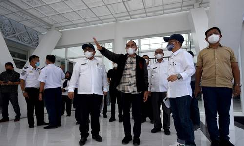 Gubernur Sumut Tinjau Progres Pembangunan Gedung VIP Bandara Kualanamu