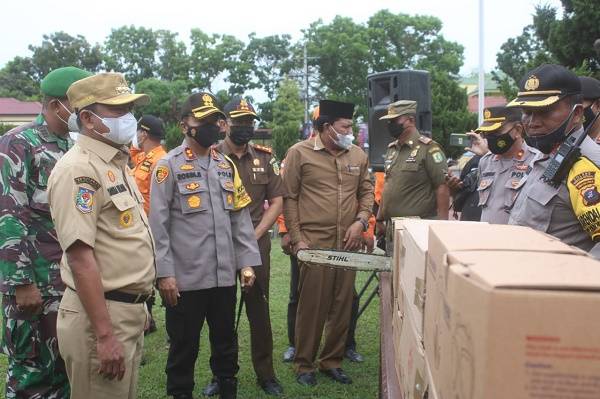 Antisipasi Karhutla Tahun 2021, Polres Sergai Gelar Apel Kesiapan