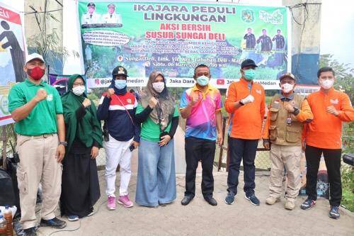 Hari Peduli Sampah, Pemko dan Ikajara Medan Gerakkan Aksi Bersih Susur Sungai Deli dengan Cairan Eco Enzyme