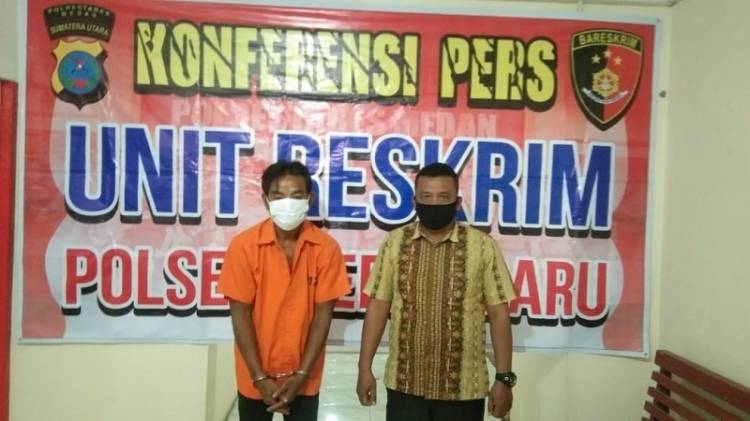 Juru Parkir Terlibat Transaksi Sabu, Tekab Polsek Medan Baru Tangkap Pelaku di Jalan HM Joni