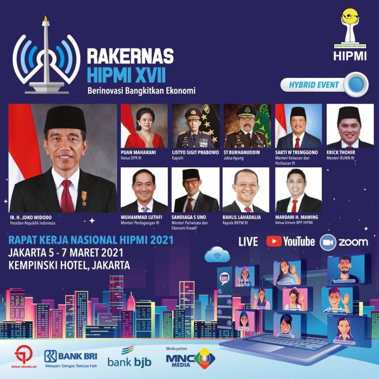 Berinovasi Bangkitkan Ekonomi di Tengah Pandemi Covid-19, HIPMI akan Gelar Rakernas XVII