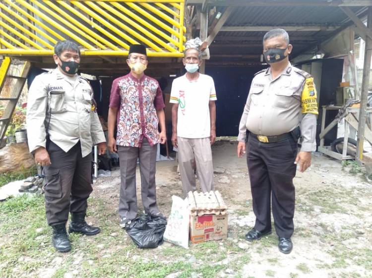 Polsek Medan Timur Kembali Gulirkan Bantuan Sembako untuk Warga Kurang Mampu di Jalan Cemara