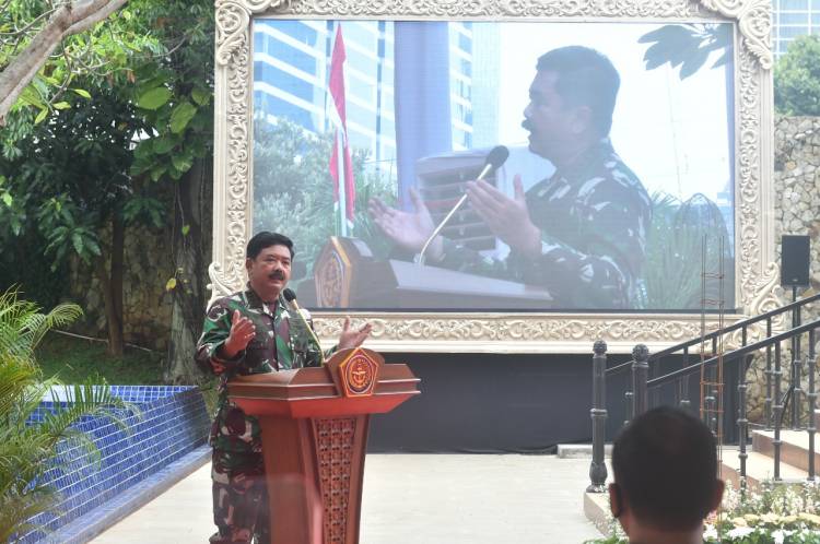 Panglima TNI Lakukan Peletakan Batu Pertama Renovasi dan Revitalisasi Museum Satria Mandala