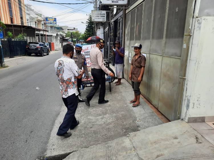 Langgar Prokes, 15 Warga Terima Sanksi dari Polsek Medan Timur