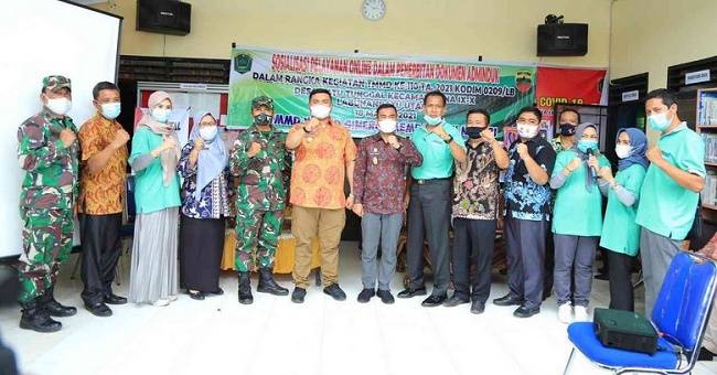 Bupati dan Wakil Bupati Labura Hadiri Acara Penerbitan Dokumen Adminduk Secara Online