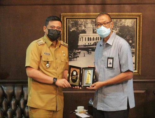 Bobby Nasution Terima Audiensi Dirut Bank Sumut, Dana CSR Akan Benahi Kawasan Heritage di Kesawan
