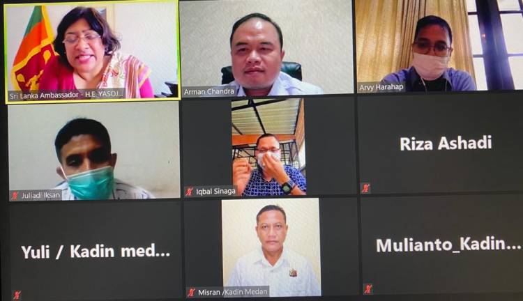 KADIN Medan Mengajak Sri Lanka Ikut Mengembangkan Potensi Ekonomi Sumut dan Kerjasama Sister City
