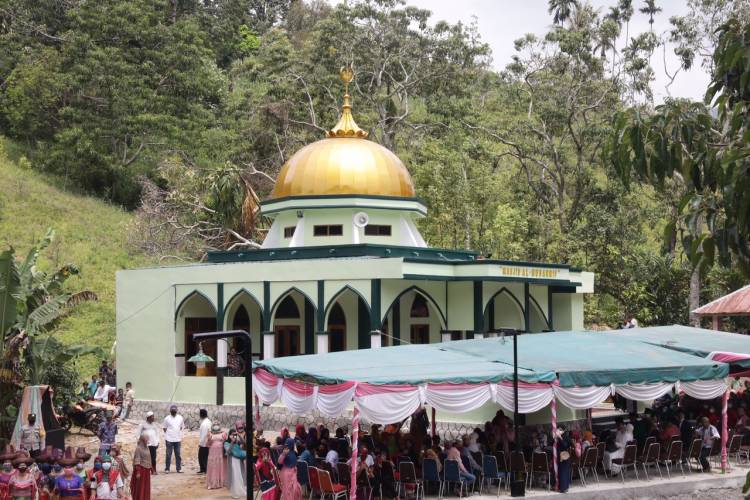 Masjid Al Musannif Jadi Masjid Pertama di Desa Tanjung Merahe, Karo