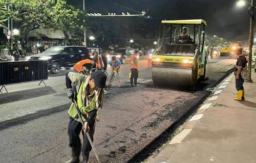 Triwulan I, Dinas PU Realisasikan Pengaspalan 59 Jalan di 8 Kecamatan Sepanjang 32.832 Meter