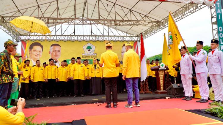 DPD Golkar Langkat Dilantik, Syah Afandin Pesankan Jaga Kekompakan