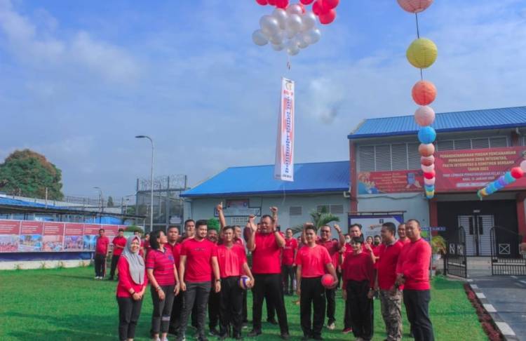Lapas Binjai Gelar Upacara Pembukaan Pekan Olahraga HBP ke-59