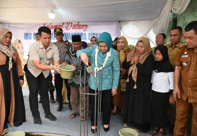 Nawal Lubis Resmikan Pembangunan Gedung Qaulam Adzani Salon Langkat