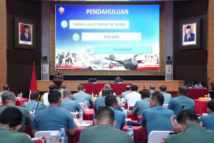 Rakorlog TNI TA 2023 untuk Bangun Komunikasi Antara Staf Logistik TNI