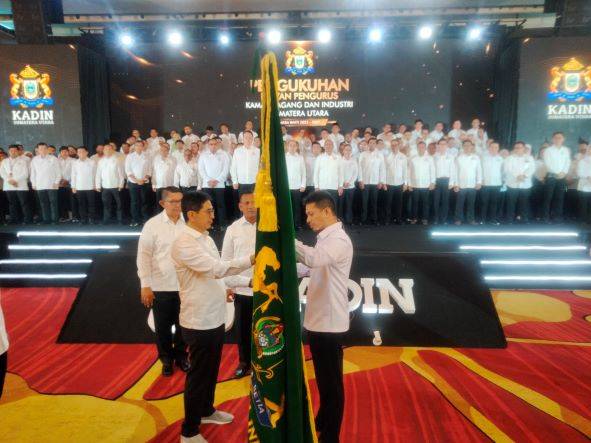 Pengukuhan Kadin Sumut, Ketum Firsal Mutyara : Siap Dorong UMKM Maju dan Bersinergi Dengan Pemerintah Sumut 
