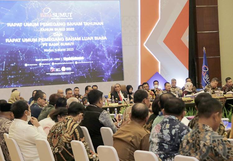 RUPS Tahunan dan Luar Biasa PT Bank Sumut, Gubernur Edy Rahmayadi Minta Bank Sumut Perkuat Ekspansi untuk Pemasukan Daerah