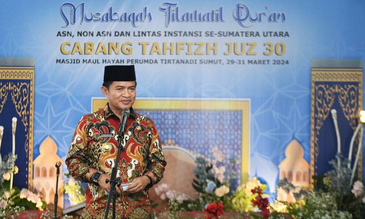 Pj Gubernur Apresiasi Pelaksanaan MTQ Lintas Instansi se-Sumut