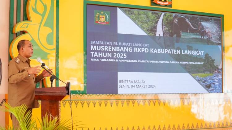 Musrenbang RKPD 2025, Pj Bupati Mengajak untuk Mengawal Pembangunan Kabupaten Langkat
