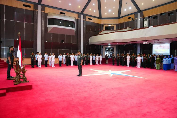 Panglima TNI Terima Laporan Korps Kenaikan Pangkat 29 Perwira Tinggi TNI