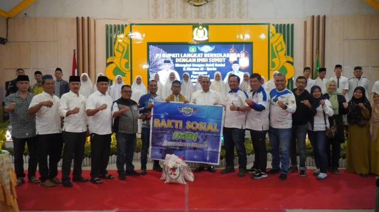 Pj Bupati Langkat Bersama IMBI Sumut Gelar Bakti Sosial