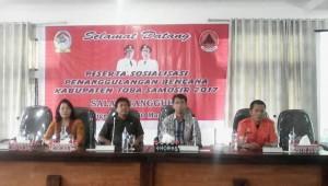 Pemkab Tobasa Gelar Sosialisasi Penanggulangan Bencana