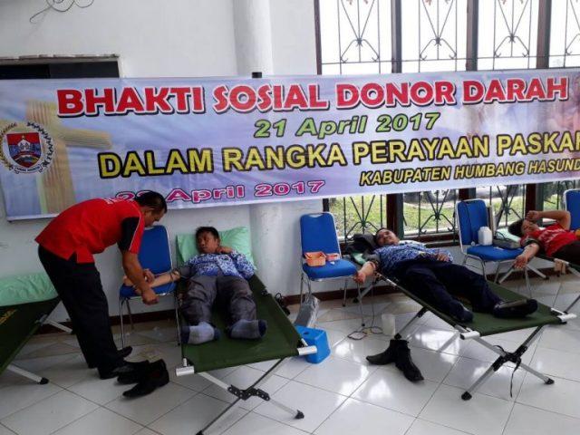 Pemkab Humbahas Gelar Bakti Sosial Donor Darah