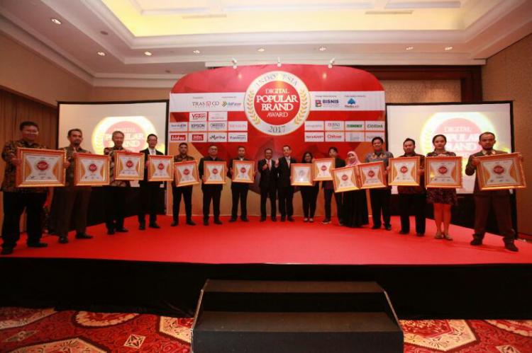 Inilah 20 Merek Besar Raih Digital Popular Brand Award 2017 