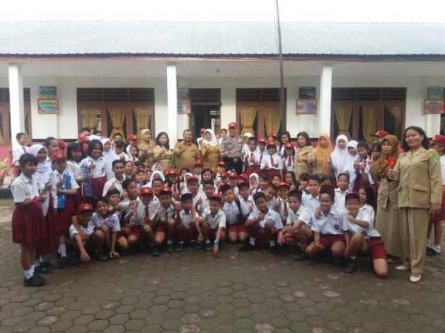 Gerakkan Program Police Goes to School, Polsek Delitua Kunjungi Sekolah SD di Kwala Bekala
