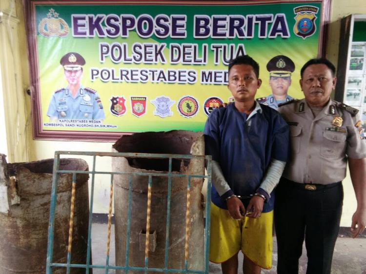 Polsek Delitua ungkap Kasus Curat di Gudang Komplek RSUP HAM