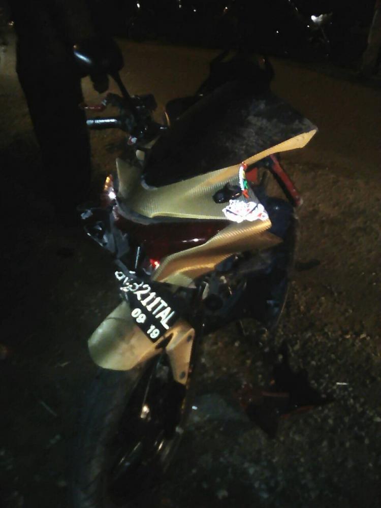Laga Kambing, Pengendara Sepeda Motor Tewas di Lubuk Pakam