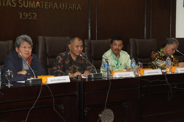 Dihadiri Gubernur Sumut, Ketua KPK Ceramah di USU